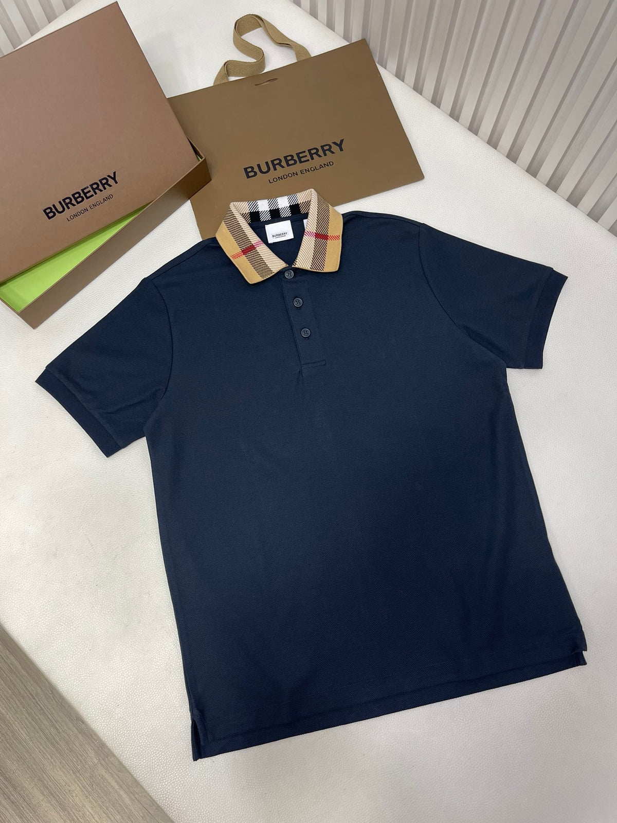 Black,White and Blue Polo - FashionHype.xyz