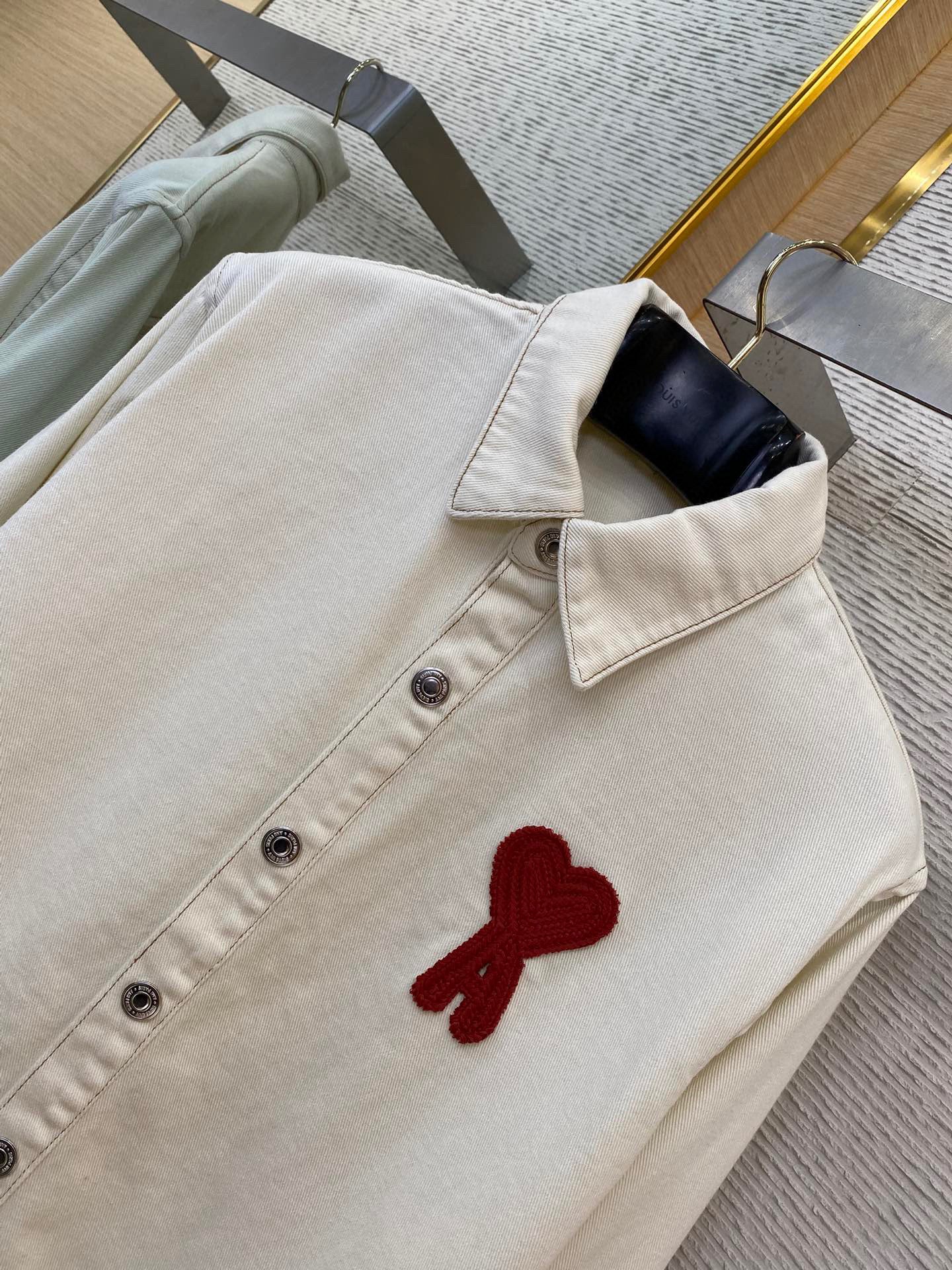 Beige and Blue Jacket - Size L