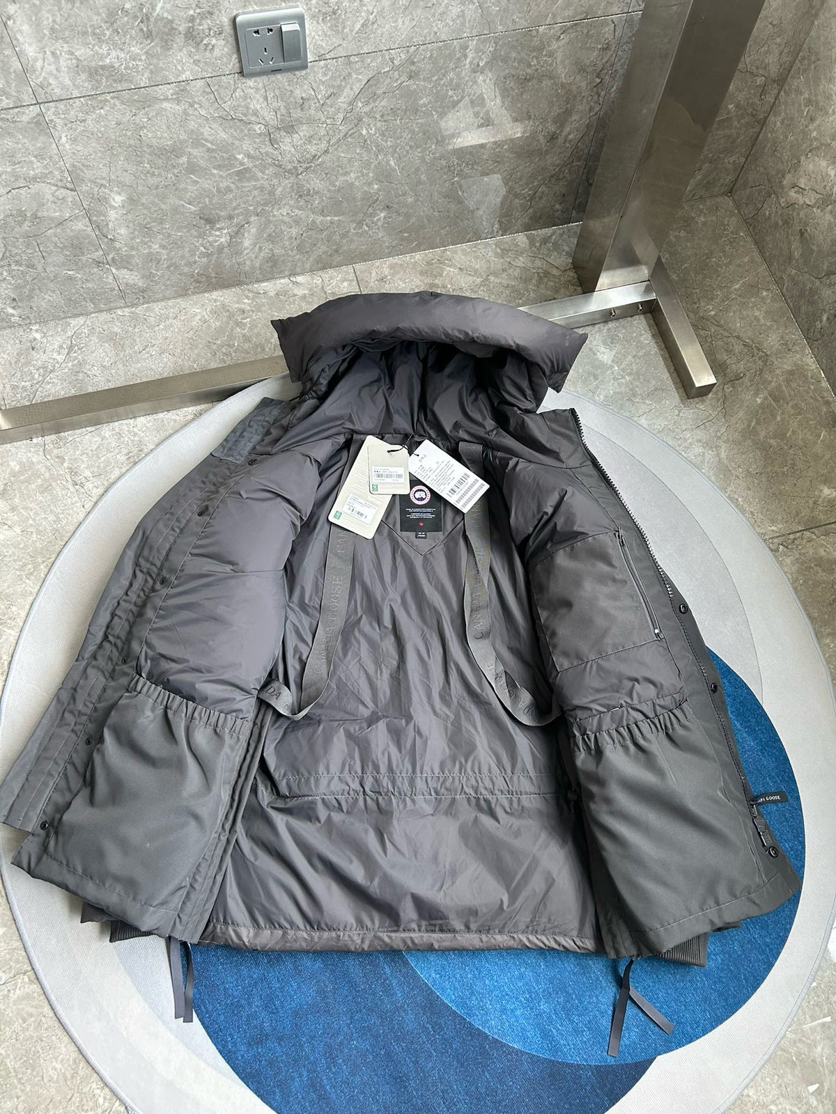 White, Grey and Black Jacket - FashionHype.xyz