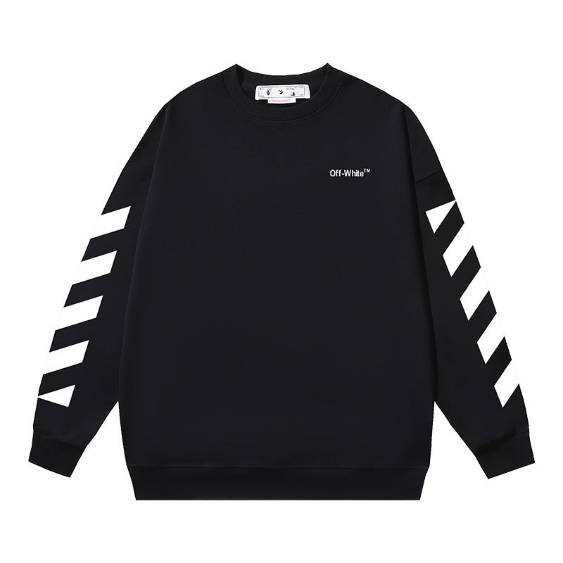 White and Black Sweatshirt - FashionHype.xyz