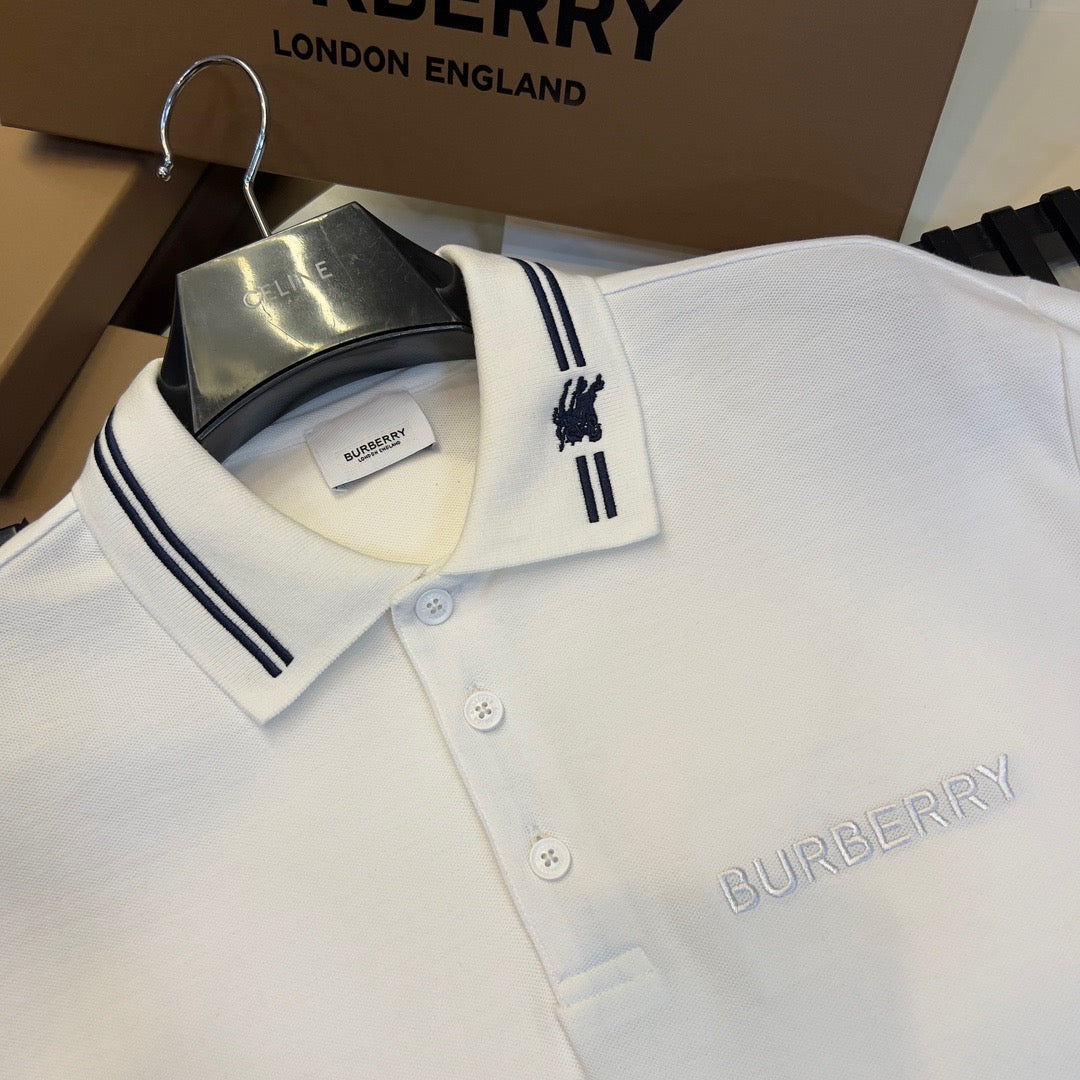 Black and White Polo - FashionHype.xyz