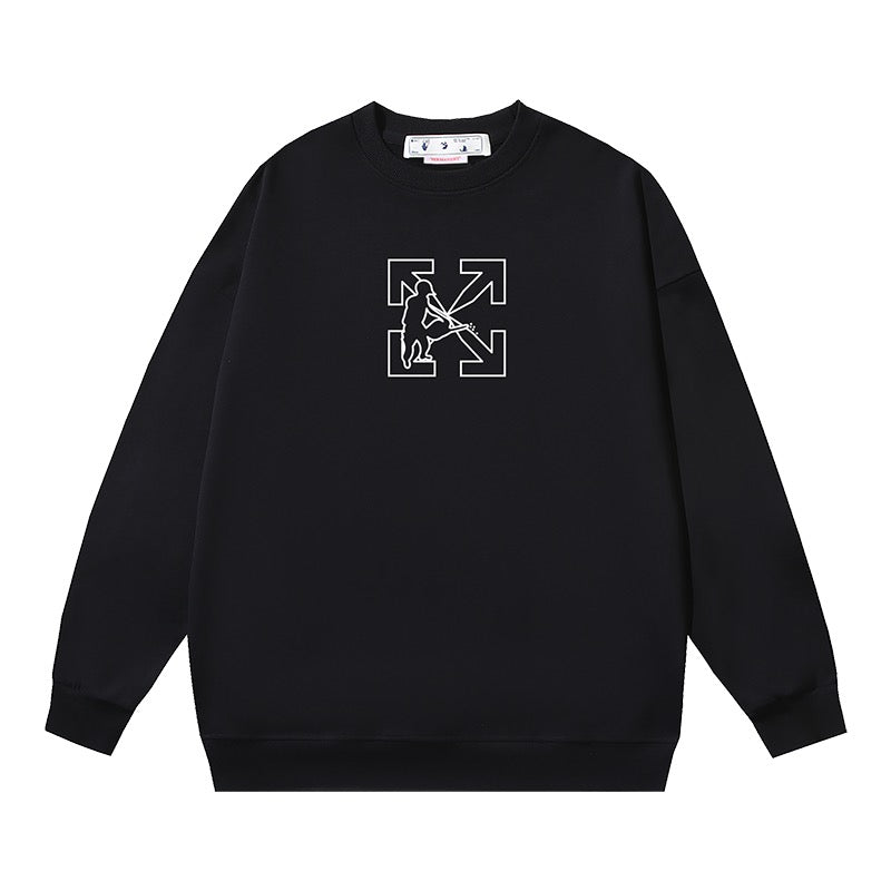 Sudadera blanca y negra