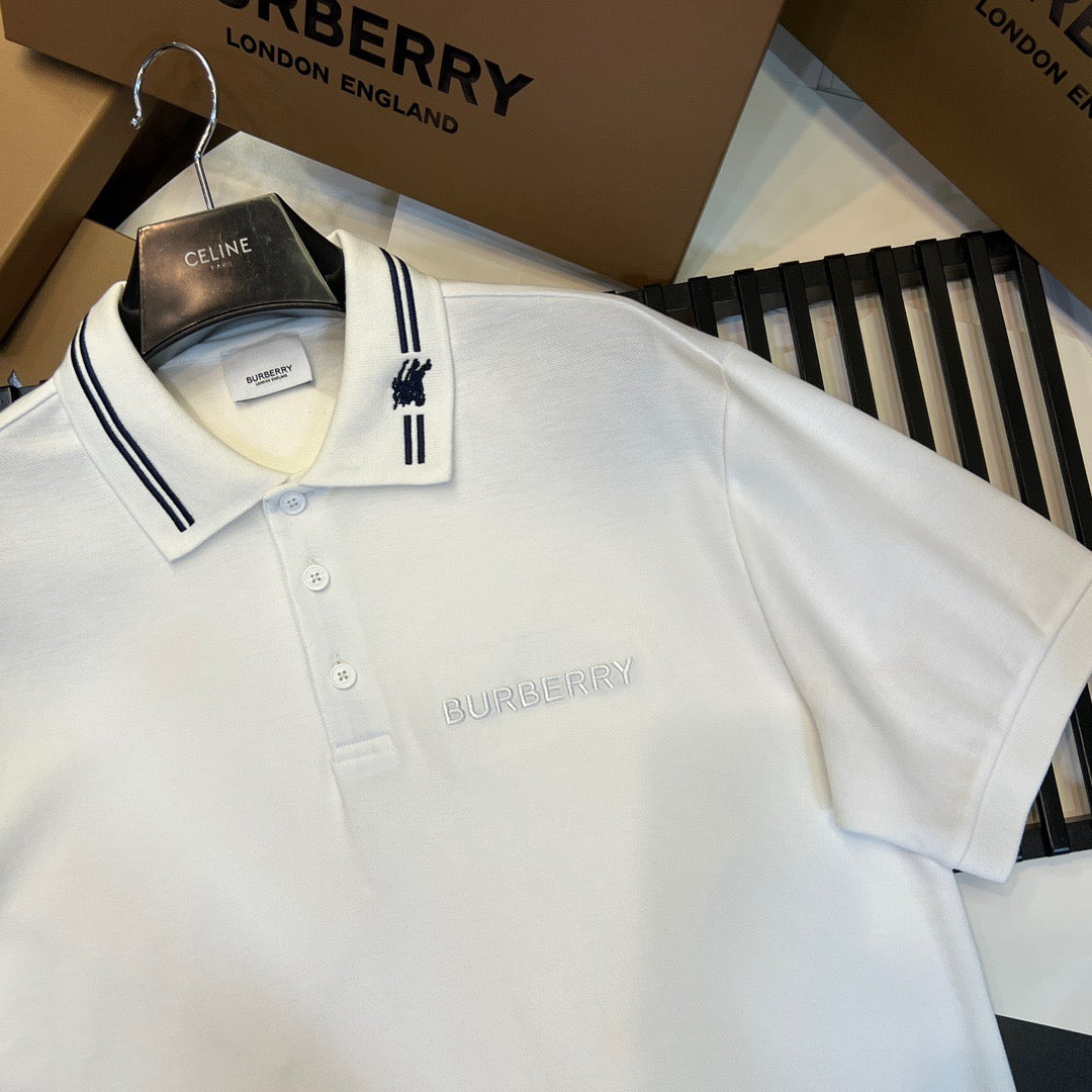 Black and White Polo - FashionHype.xyz