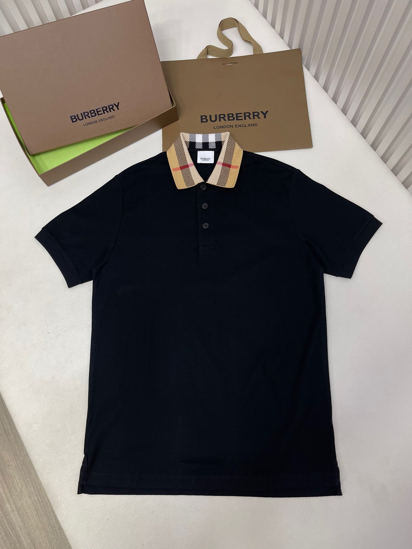 Black,White and Blue Polo - FashionHype.xyz