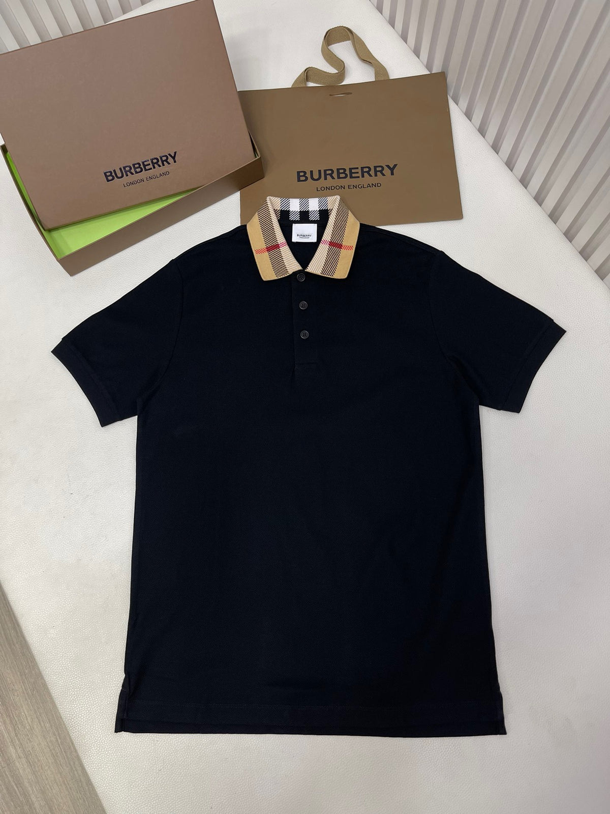 Black,White and Blue Polo - FashionHype.xyz