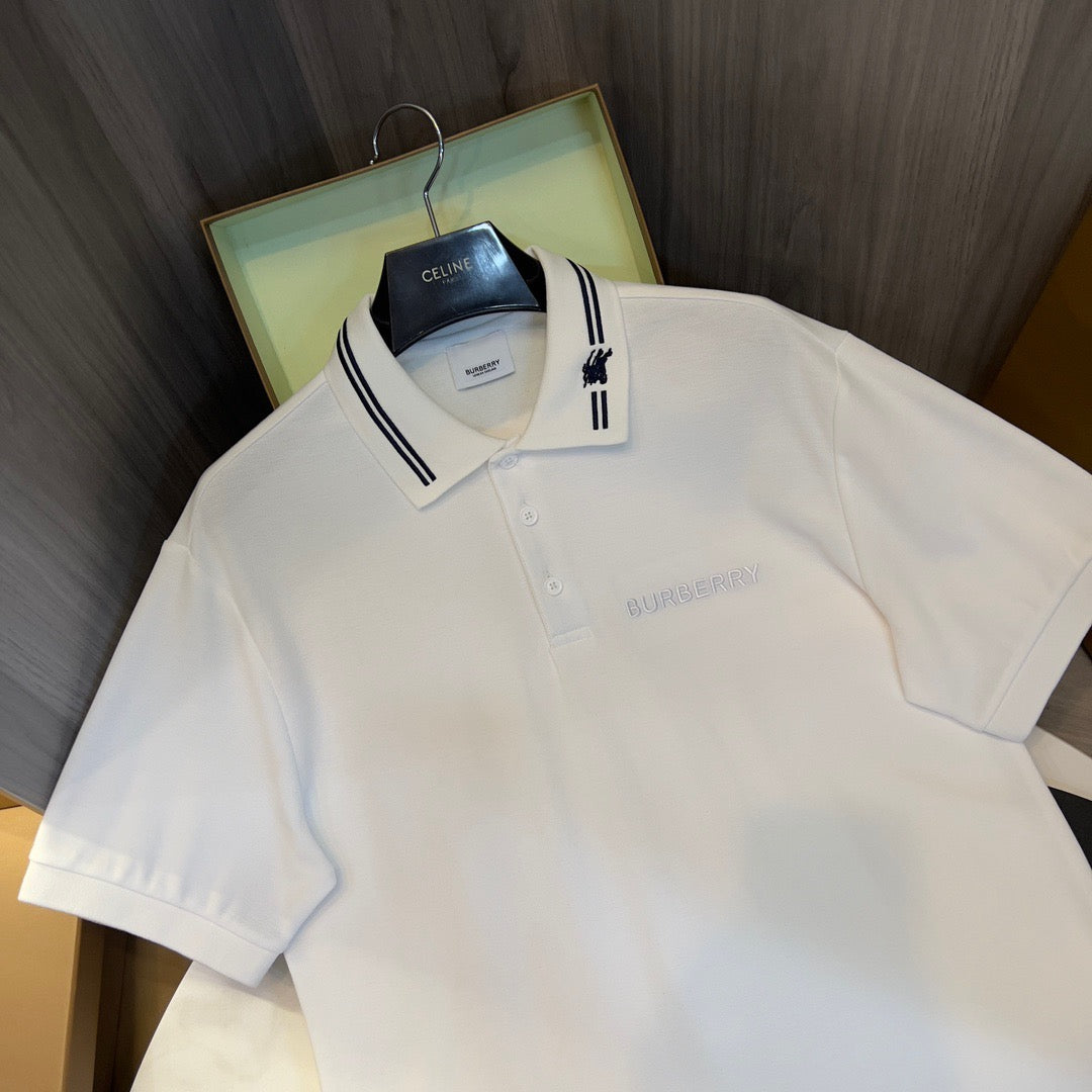 Black and White Polo - FashionHype.xyz