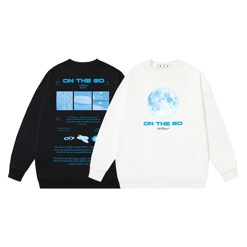 Sudadera blanca y negra