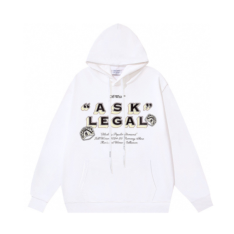 Black and White Hoodie - FashionHype.xyz