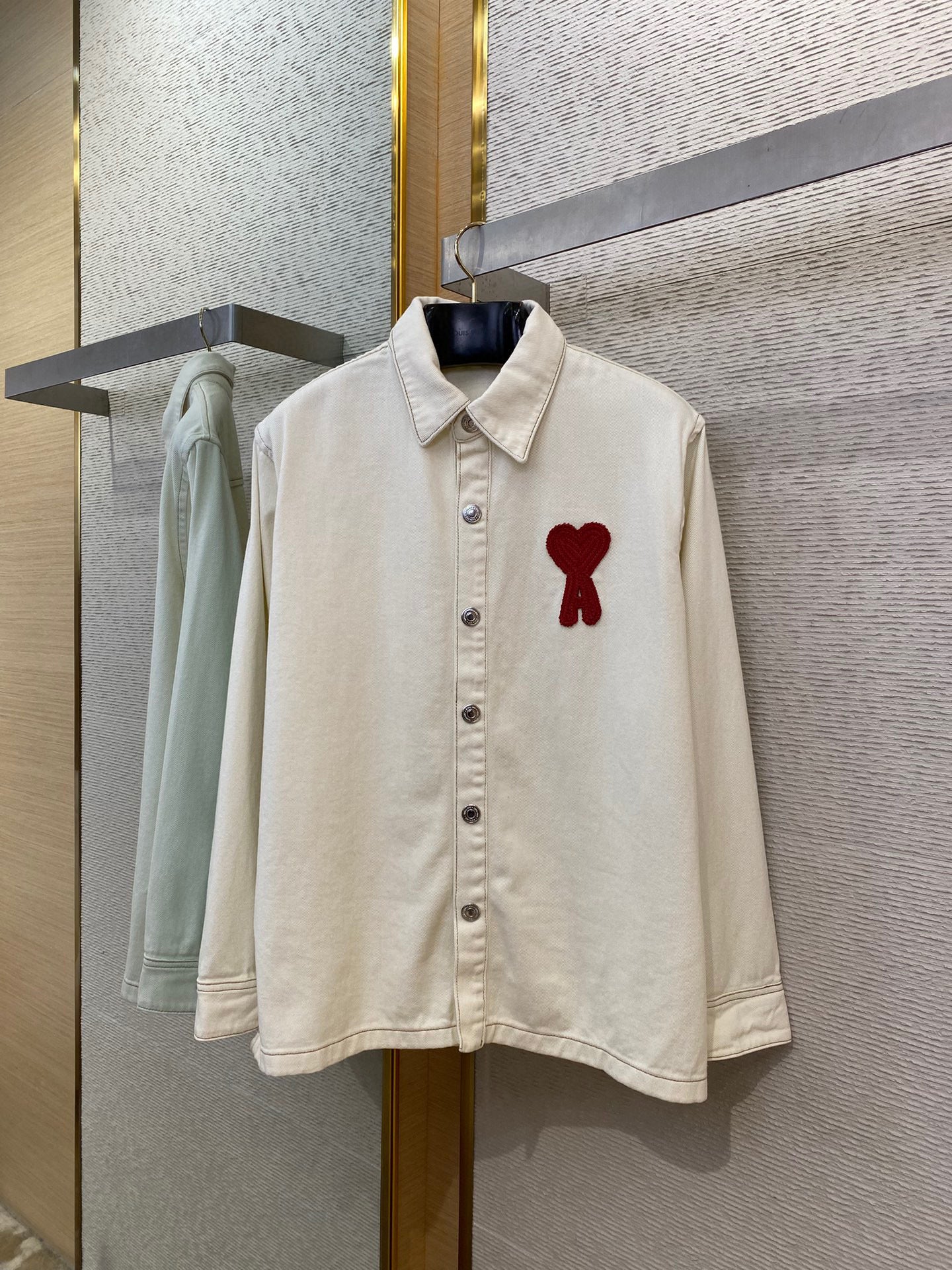 Beige and Blue Jacket - Size L