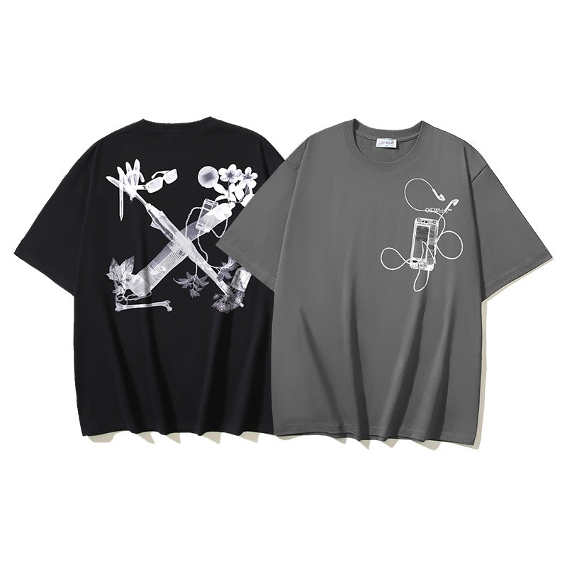 Black and Grey T-shirt - FashionHype.xyz