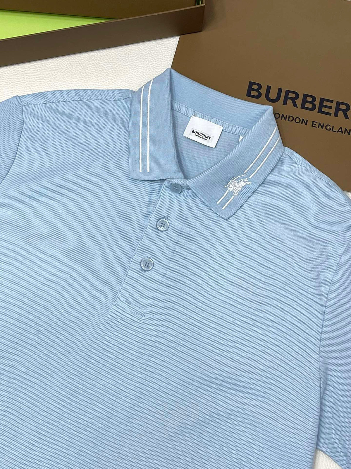Khaki,Sky blue,Black and White Polo - FashionHype.xyz