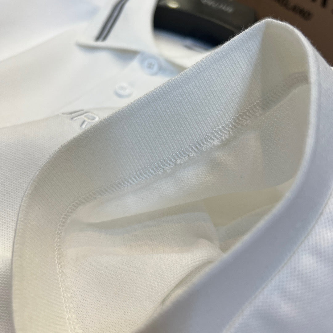 Black and White Polo - FashionHype.xyz