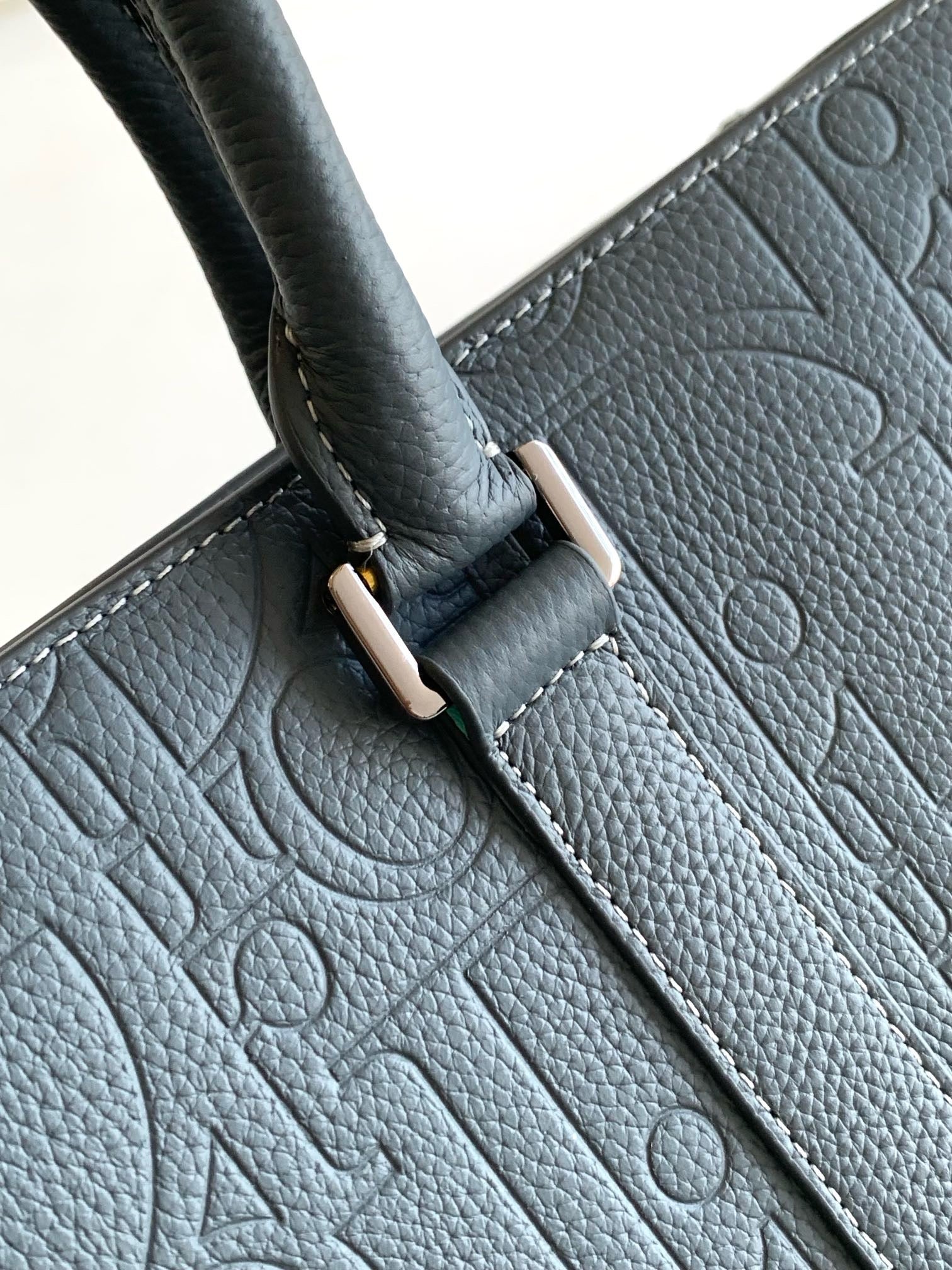 Grey Blue and Black Bag - FashionHype.xyz