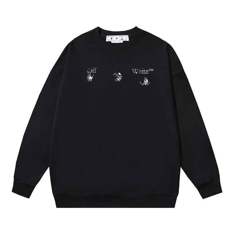 Grey and Black Sweatshirt - FashionHype.xyz