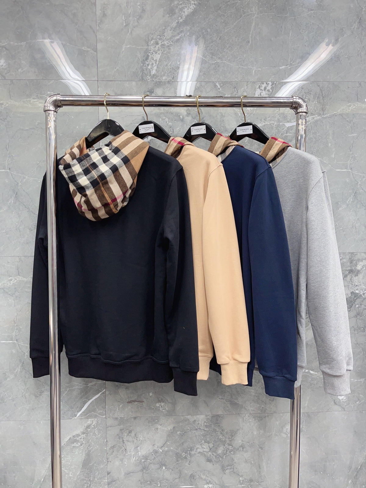 Black, Dark blue, Grey and Khaki Hoodie - FashionHype.xyz