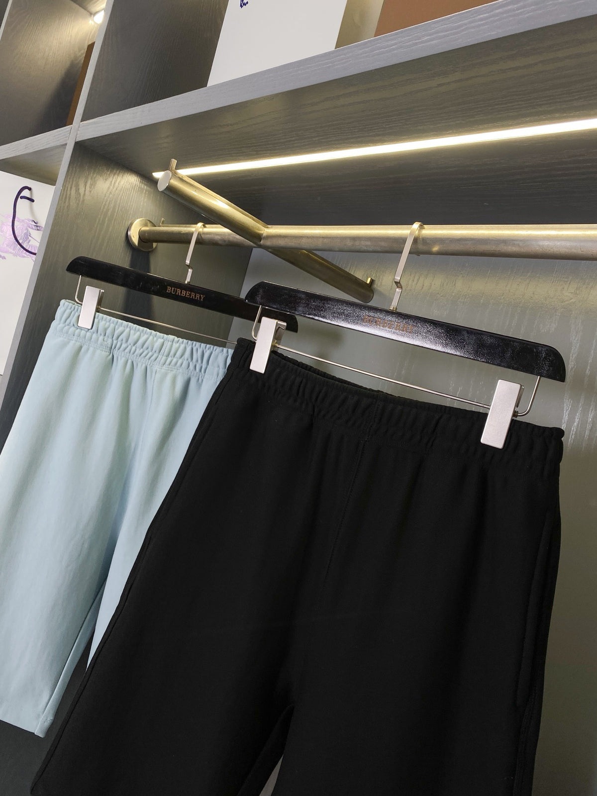 Black and Light blue Short