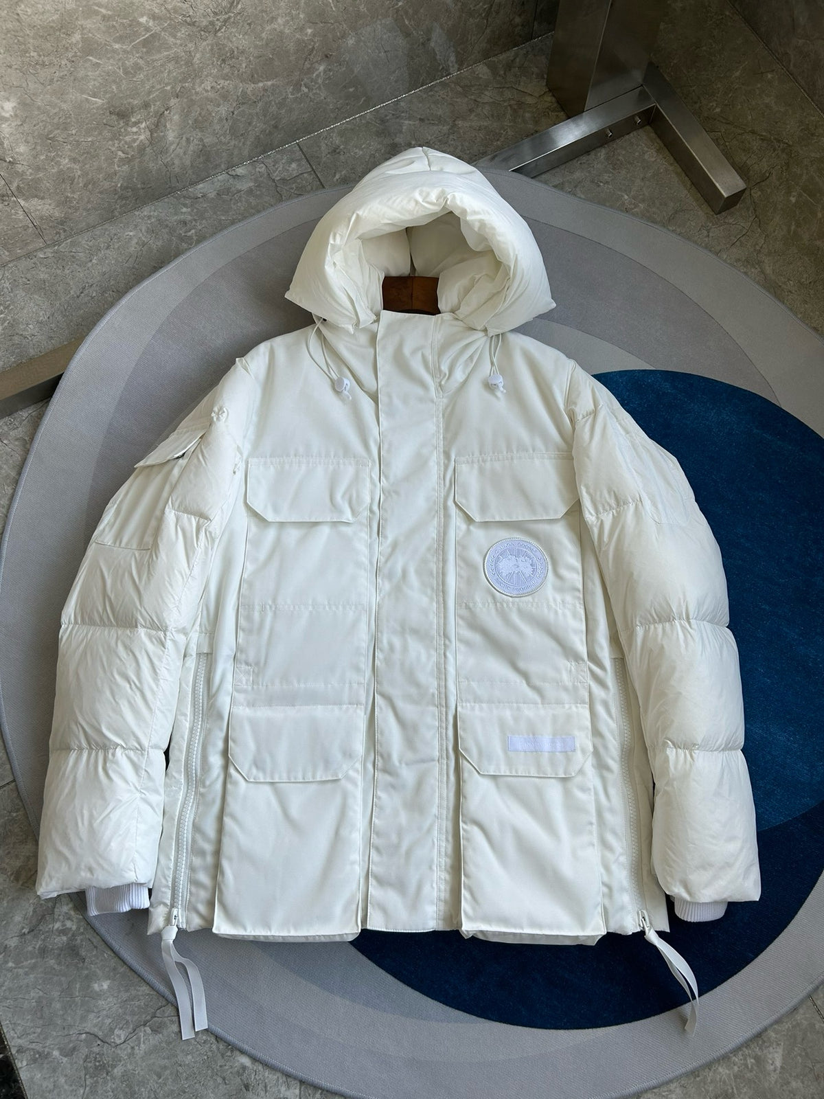 White, Grey and Black Jacket - FashionHype.xyz