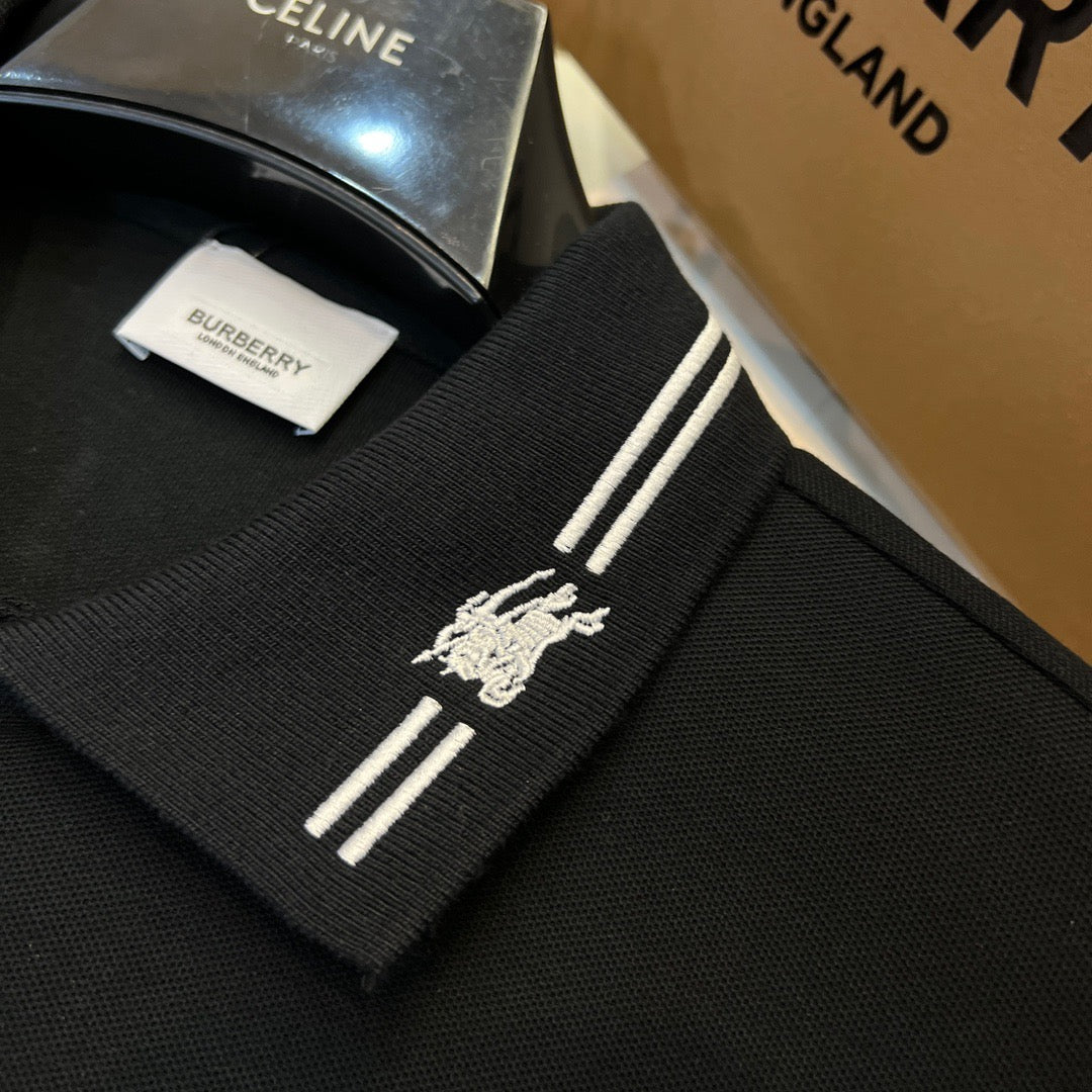 Black and White Polo - FashionHype.xyz