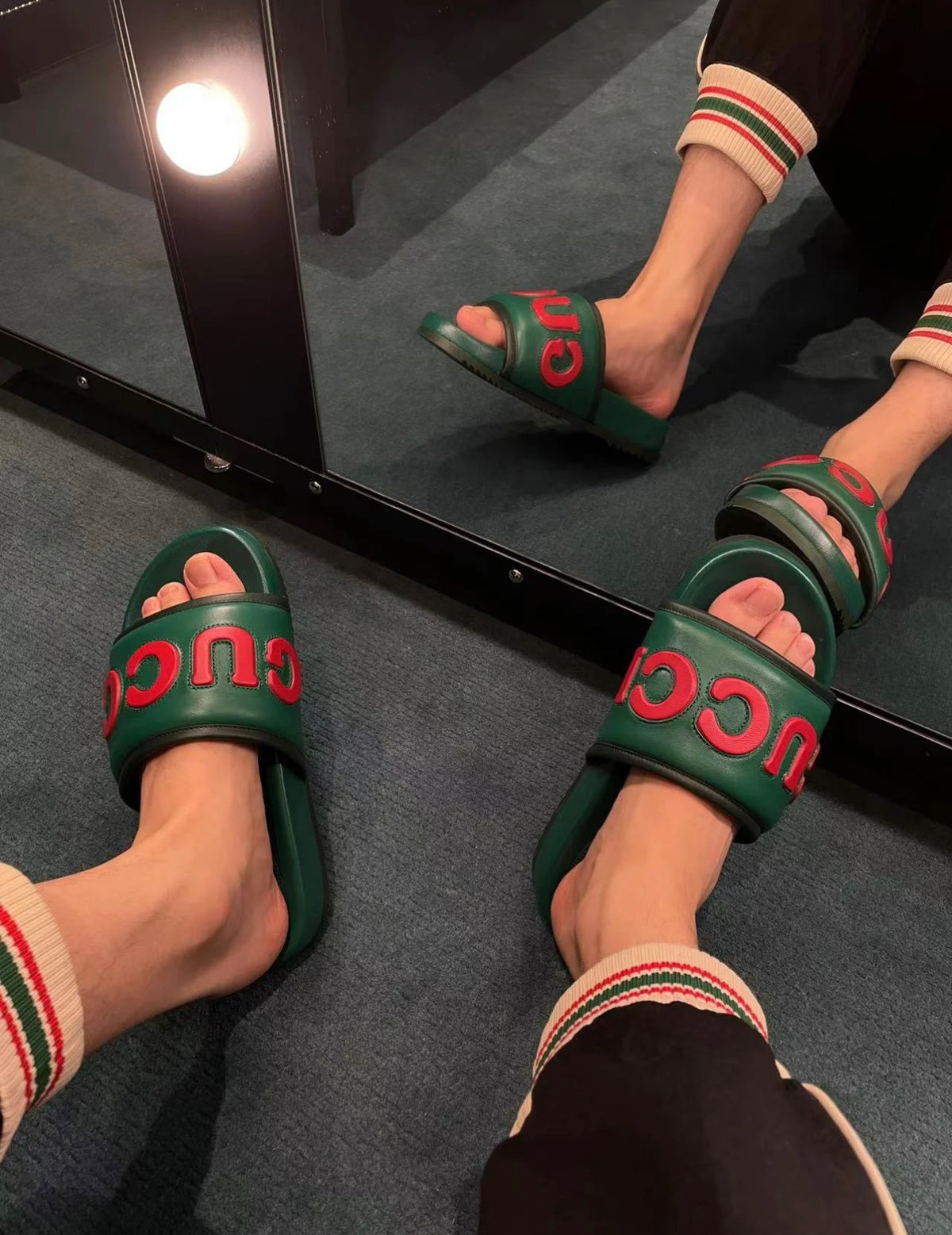 Black and Green Shoes - FashionHype.xyz
