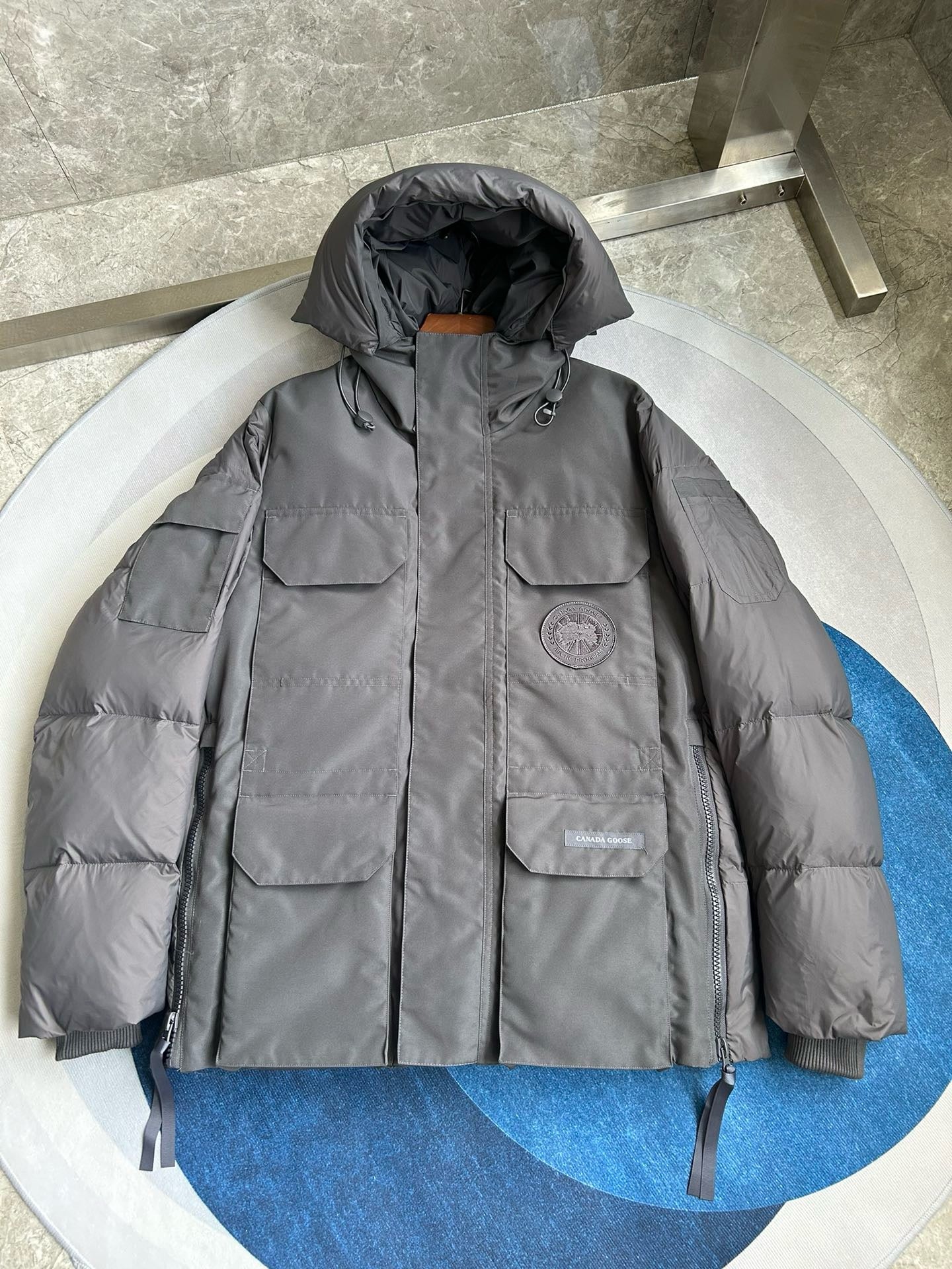 White, Grey and Black Jacket - FashionHype.xyz