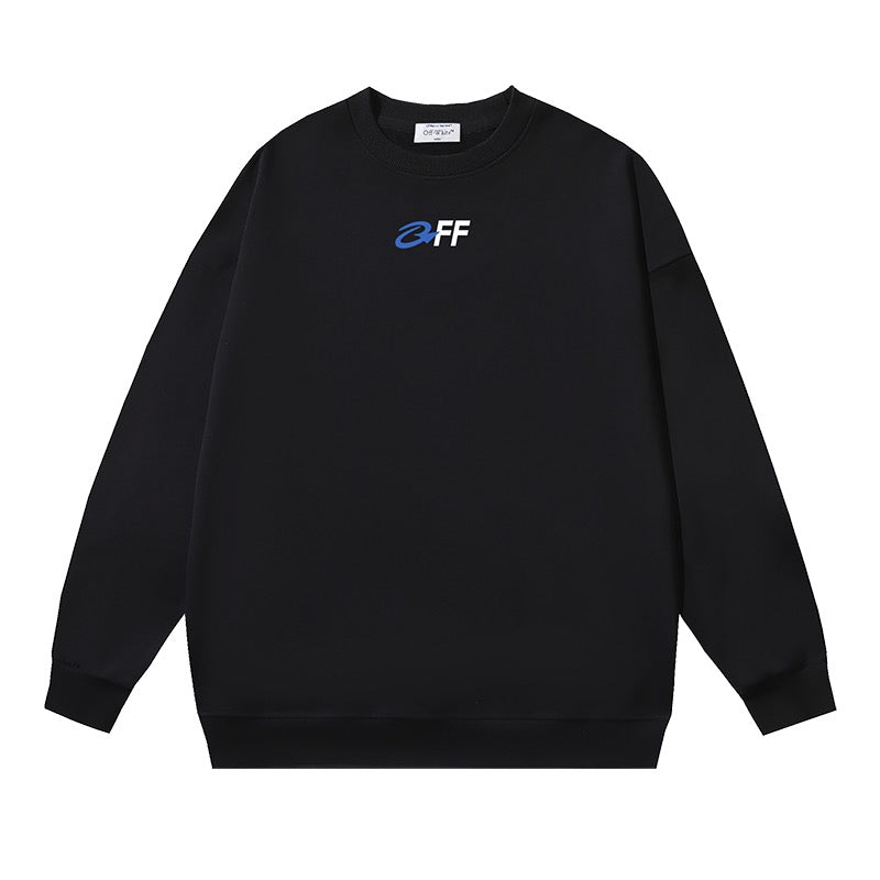 White and Black Sweatshirt - FashionHype.xyz