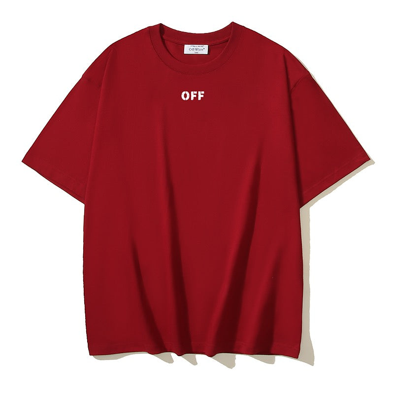 Red,Black and White T-shirt - FashionHype.xyz