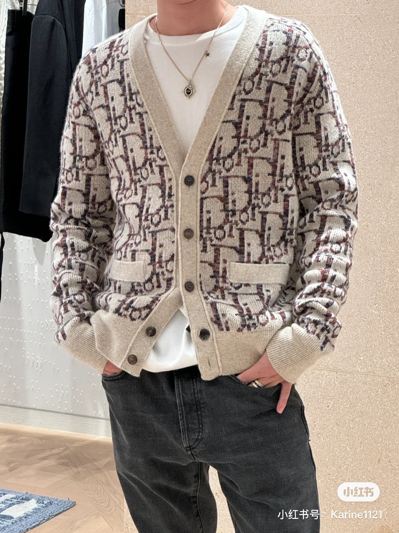 Brown grey Jacket - FashionHype.xyz