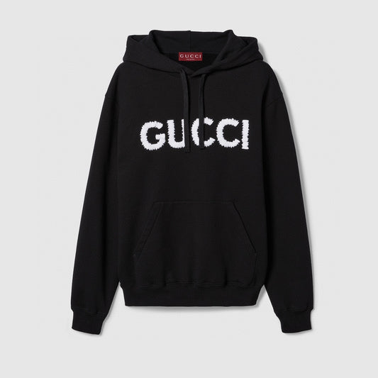 Schwarz-weißer Hoodie