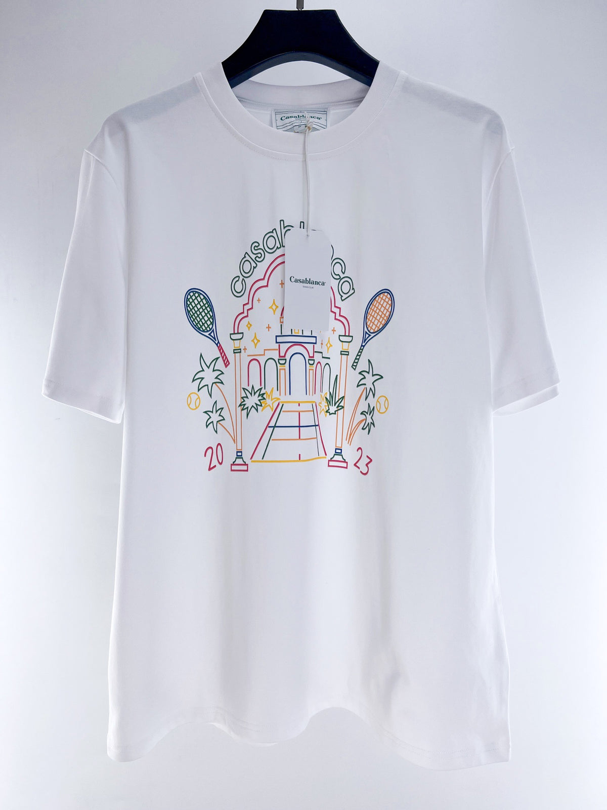 Blau-weißes T-Shirt