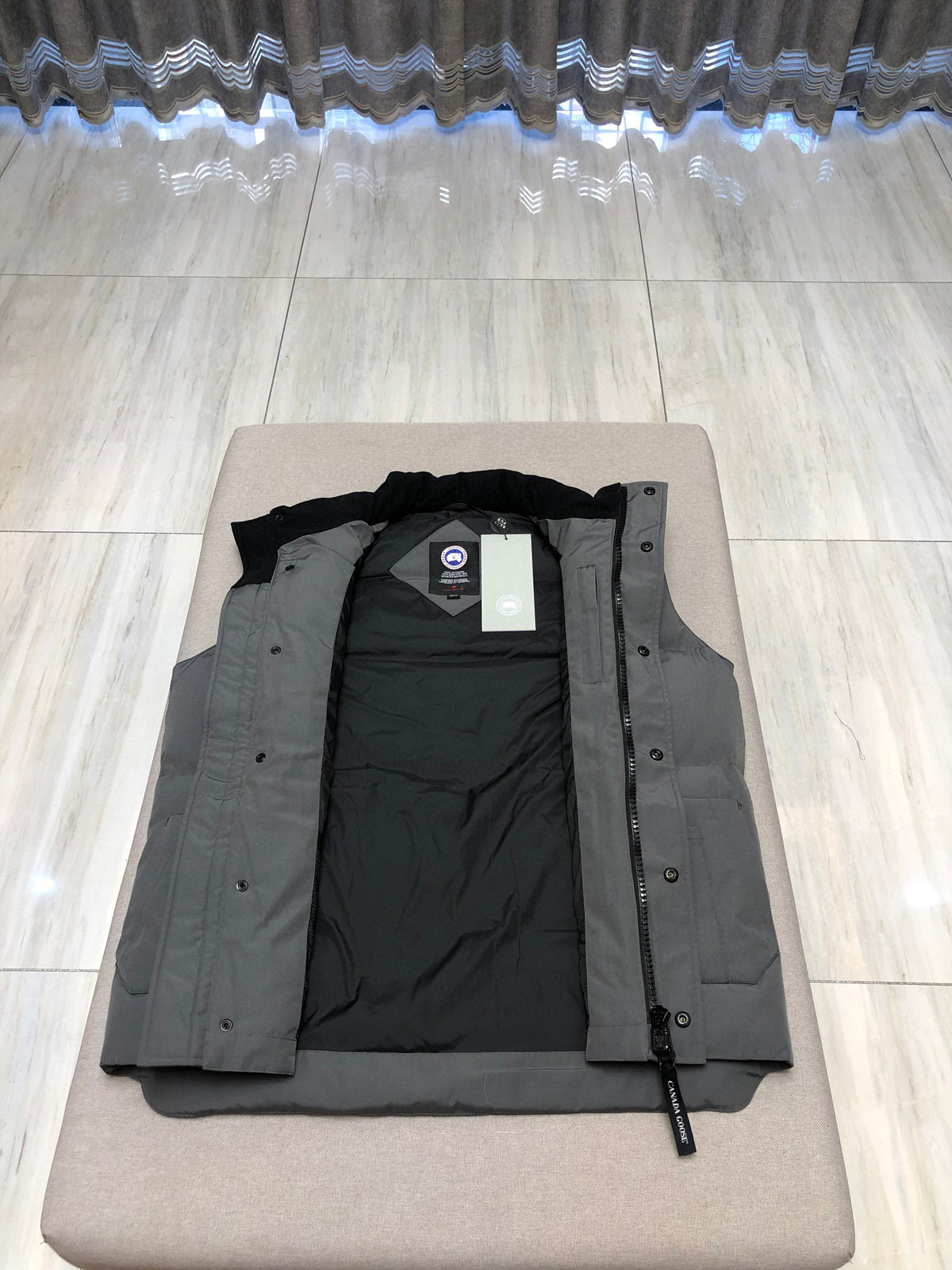 Sky blue, Grey and White Vest - FashionHype.xyz