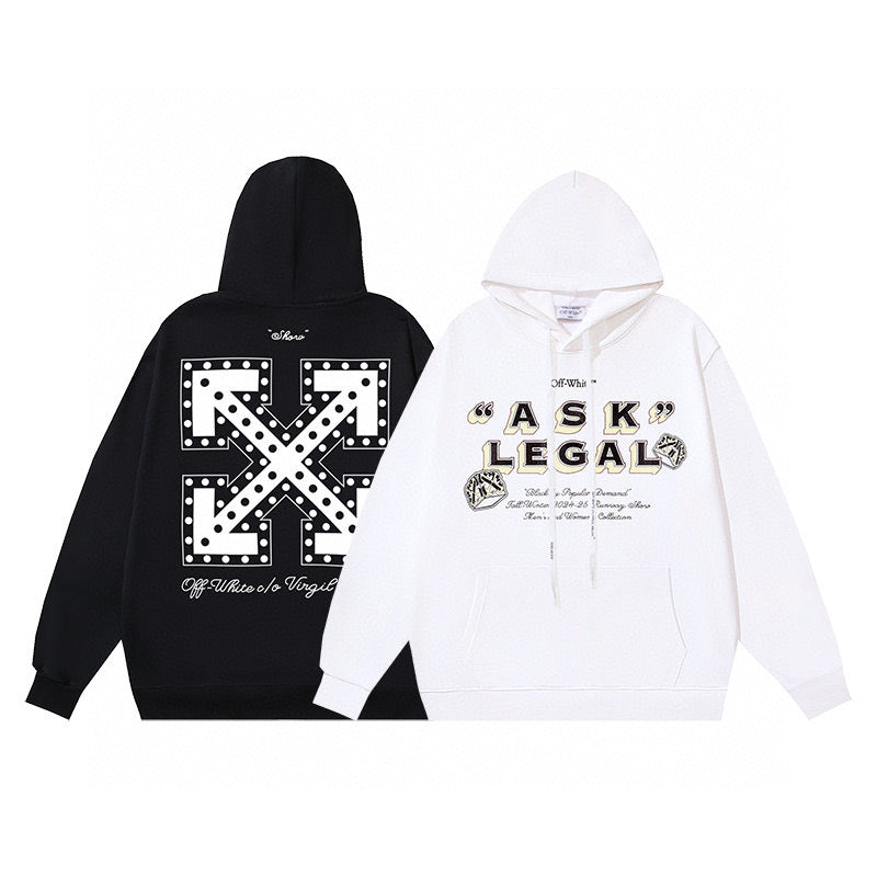 Black and White Hoodie - FashionHype.xyz