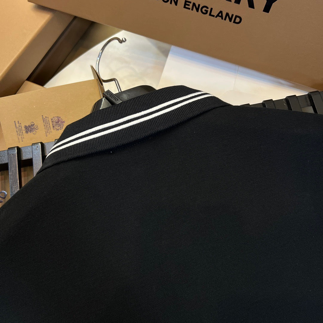Black and White Polo - FashionHype.xyz