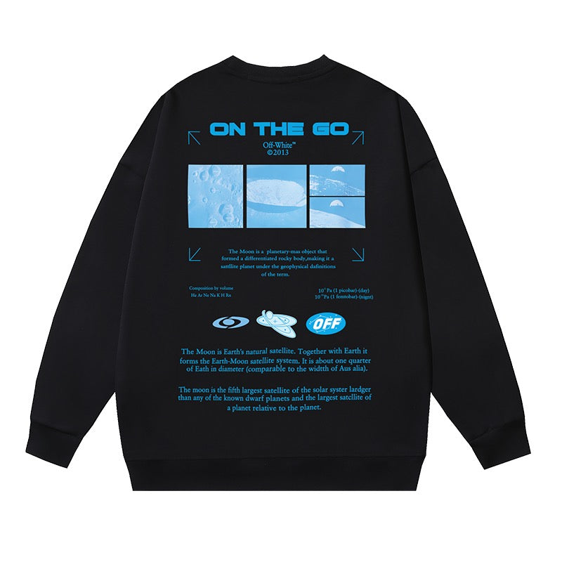 Sudadera blanca y negra
