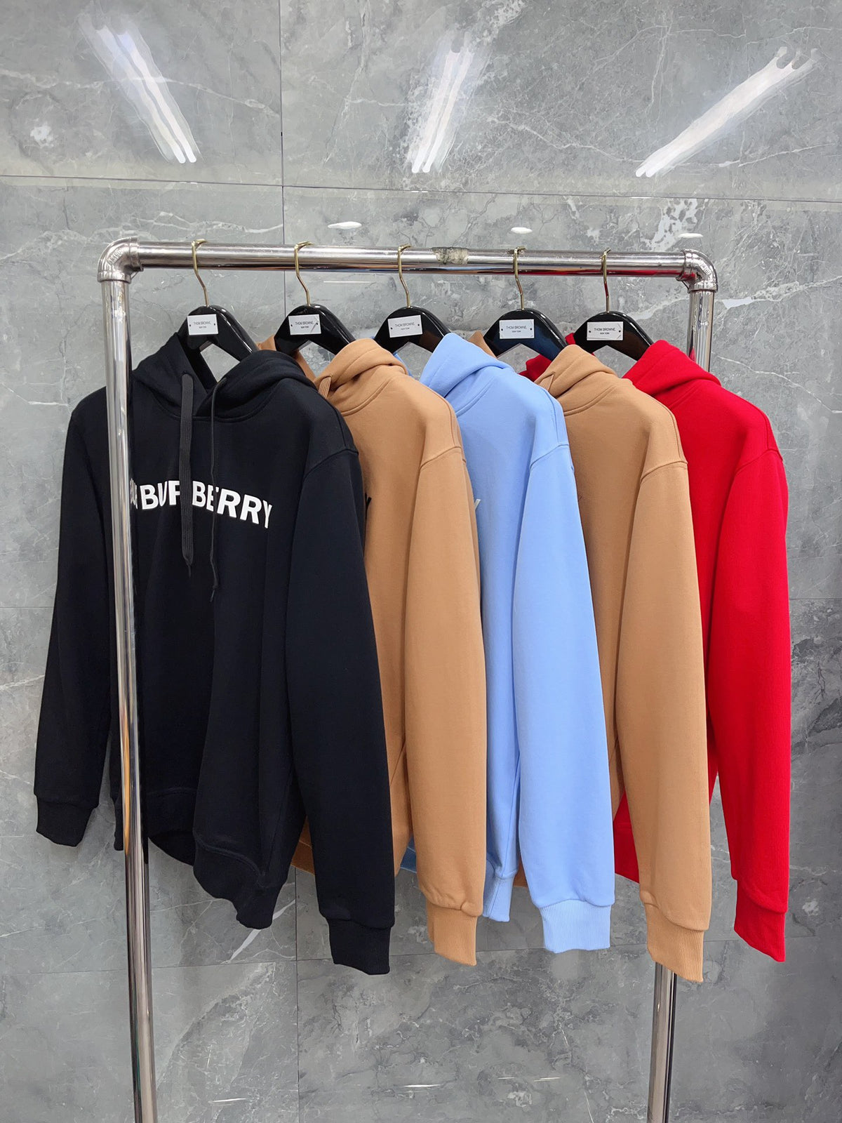 Black, Khaki, Blue and Red Hoodie