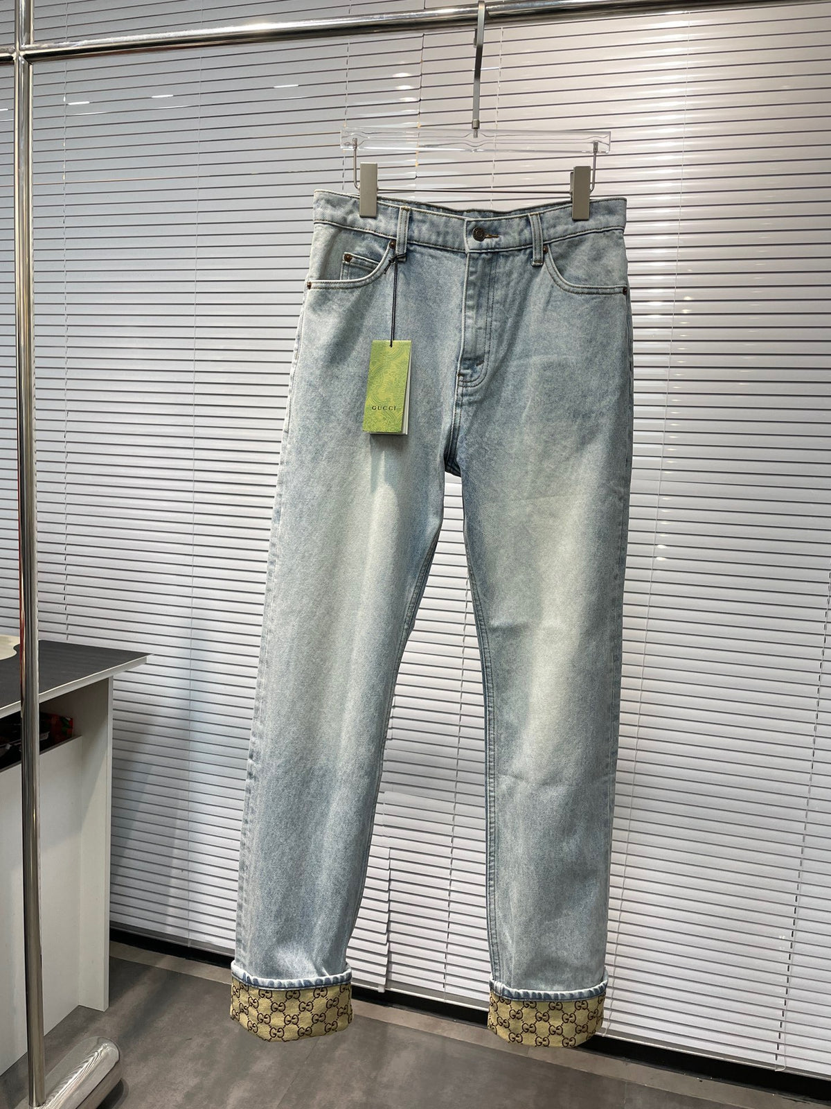 Grey blue Pant - FashionHype.xyz