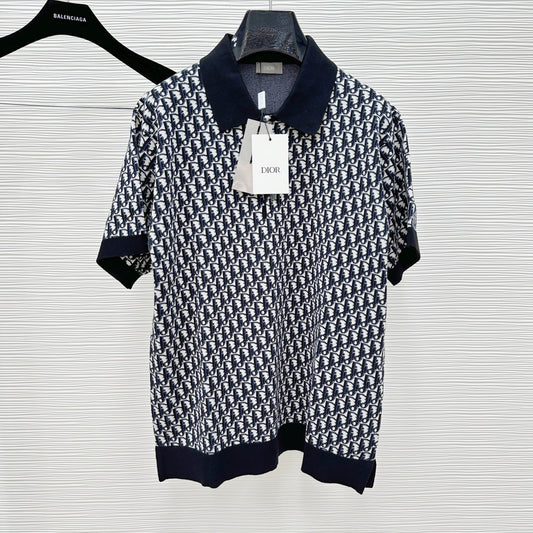 Dark blue and Green Polo - FashionHype.xyz
