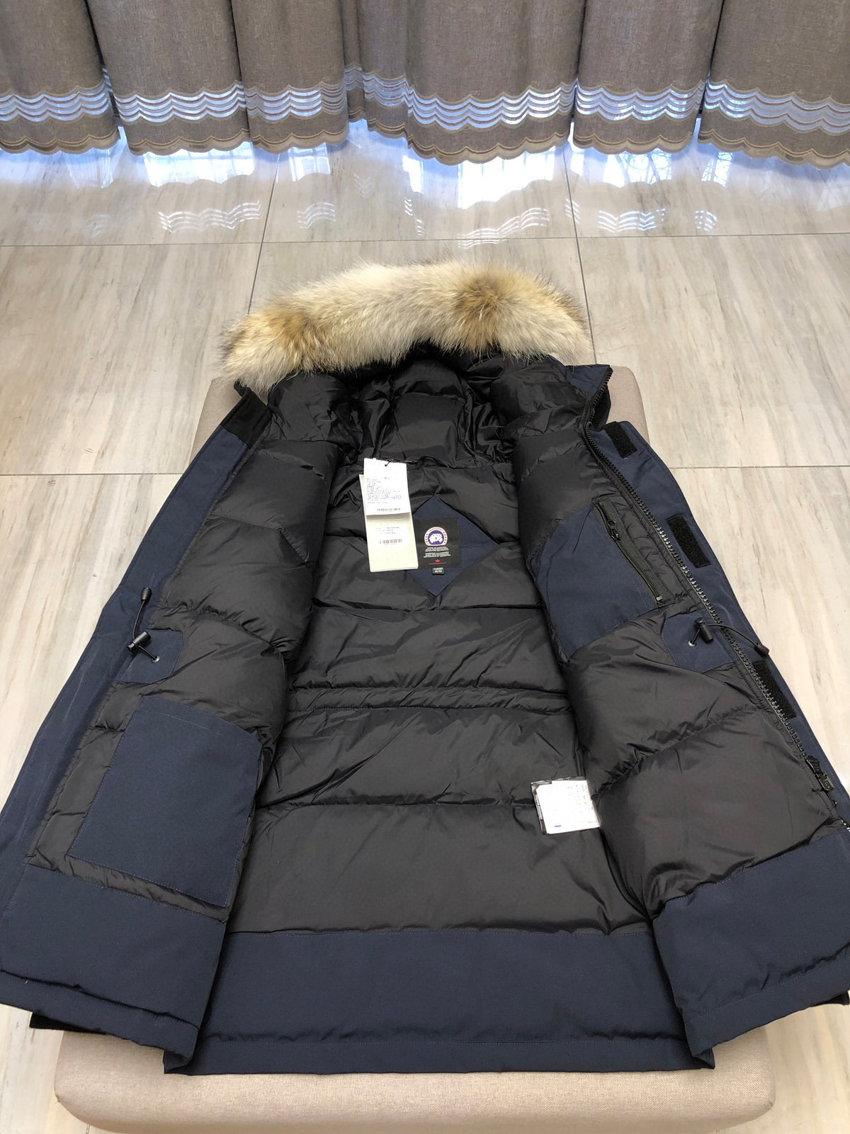 White,Grey,Blue and Black Jacket - FashionHype.xyz