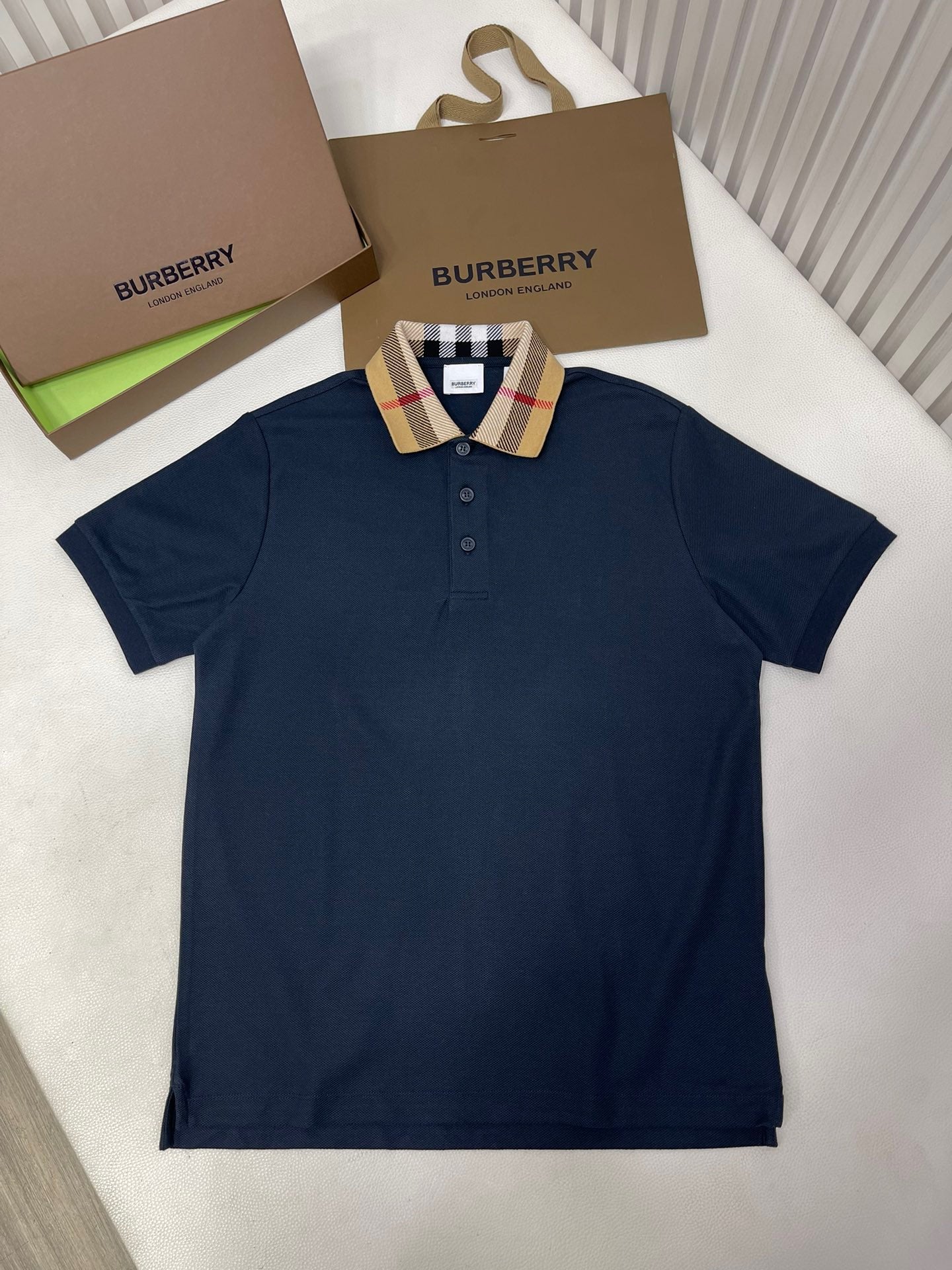 Black,White and Blue Polo - FashionHype.xyz