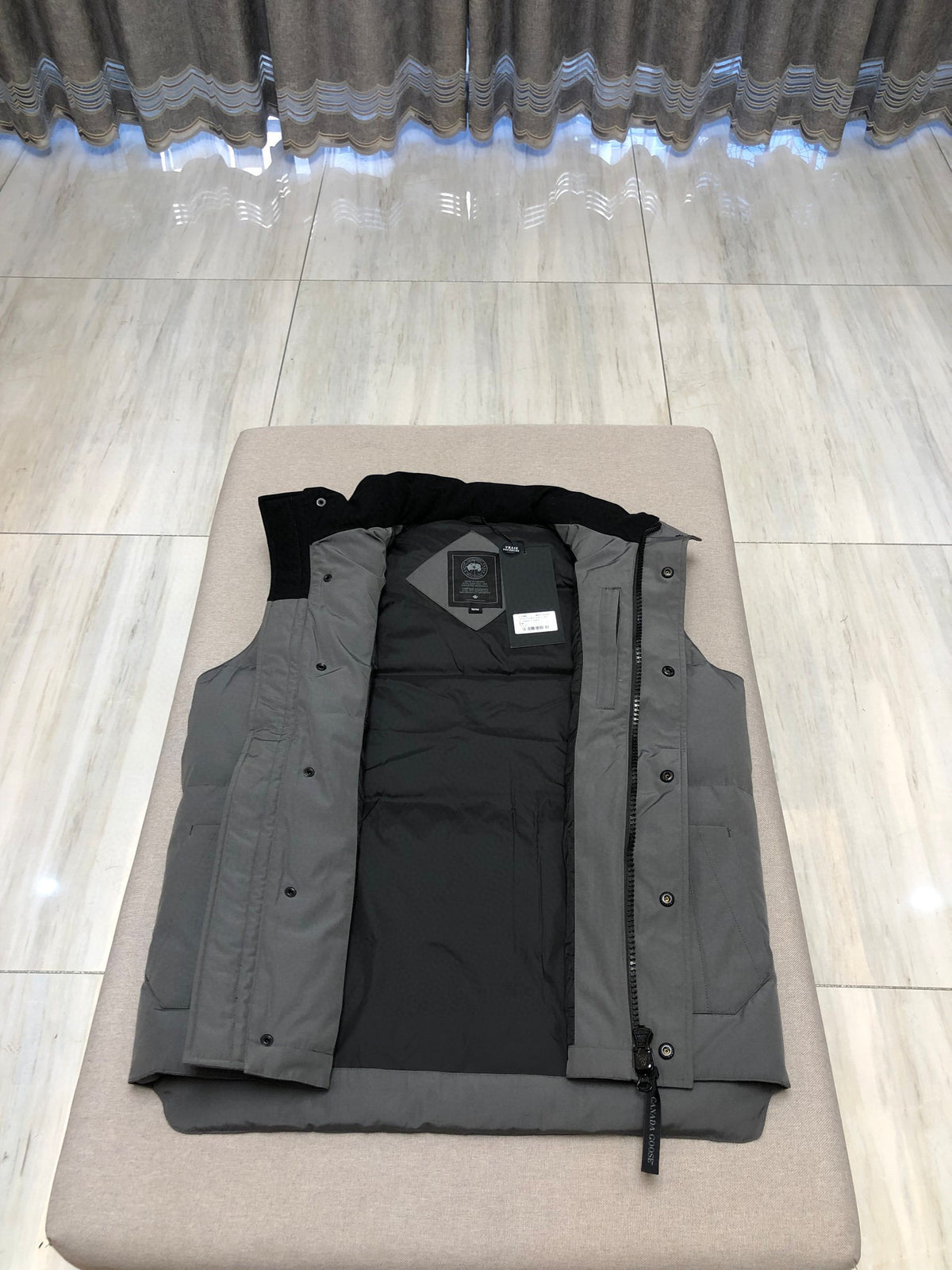 Sky blue, Grey and White Vest - FashionHype.xyz