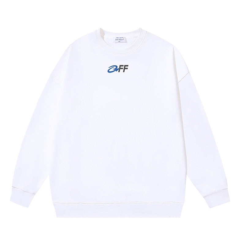 White and Black Sweatshirt - FashionHype.xyz