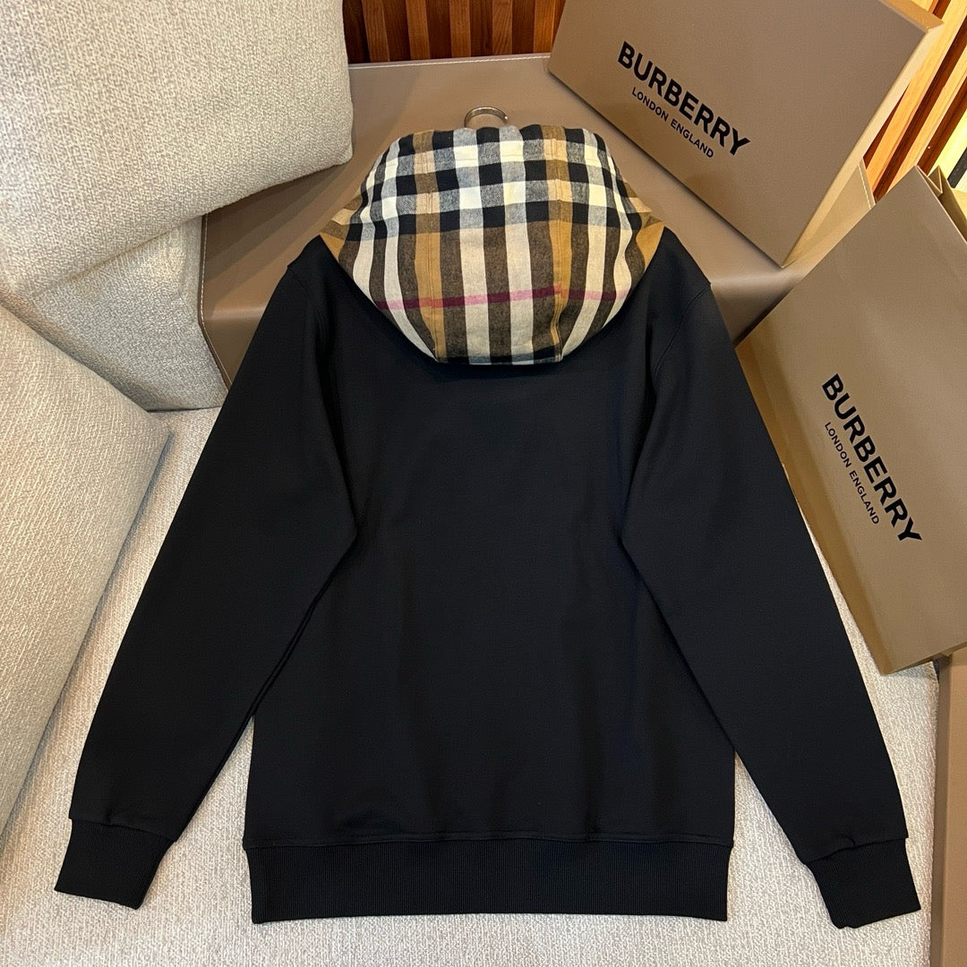 Black, Grey, Blue and Khaki Hoodie - FashionHype.xyz