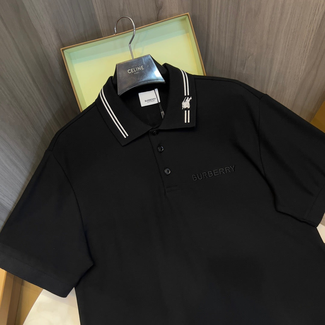 Black and White Polo - FashionHype.xyz