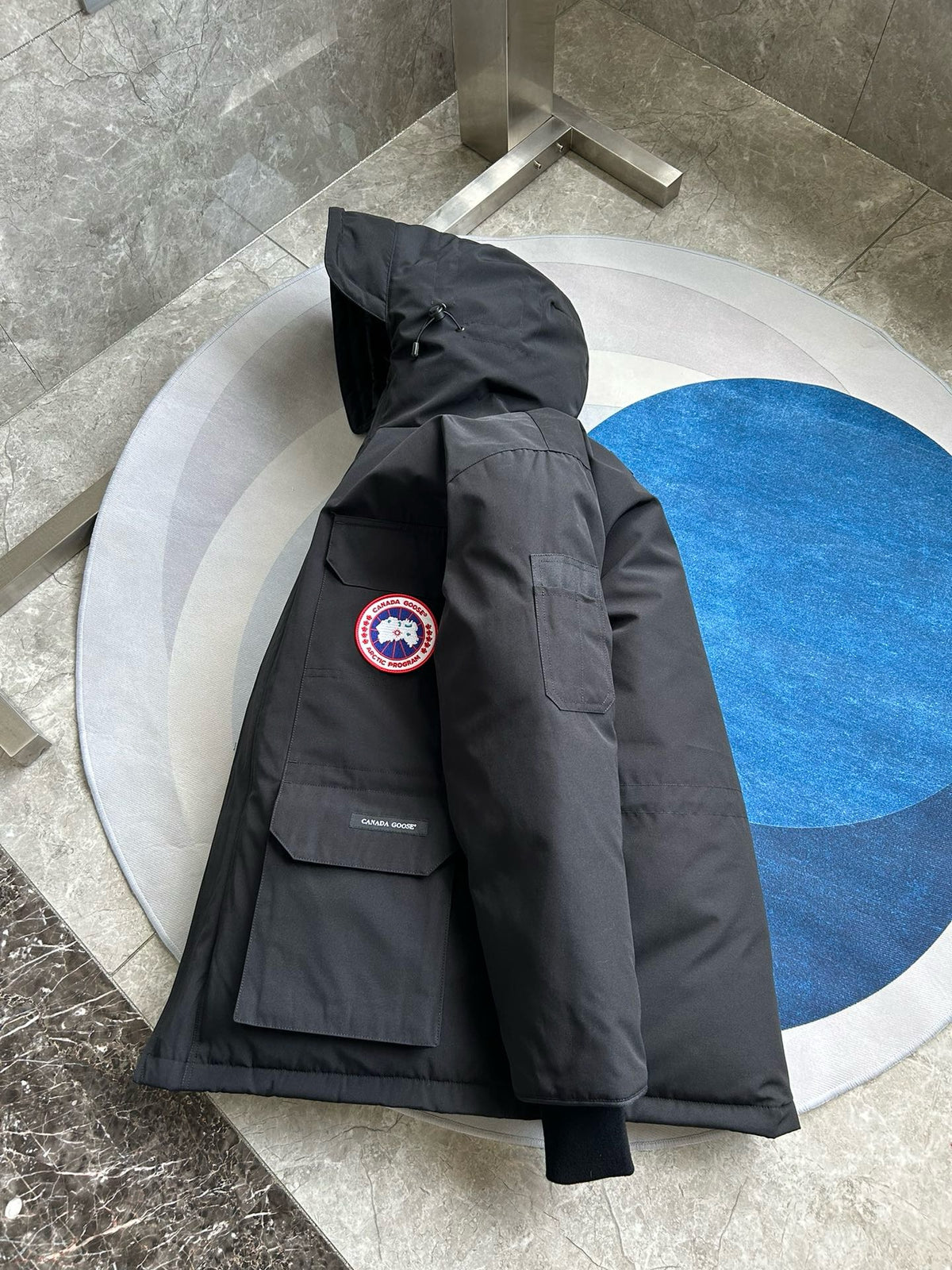 White, Grey, Red and Black Jacket - FashionHype.xyz