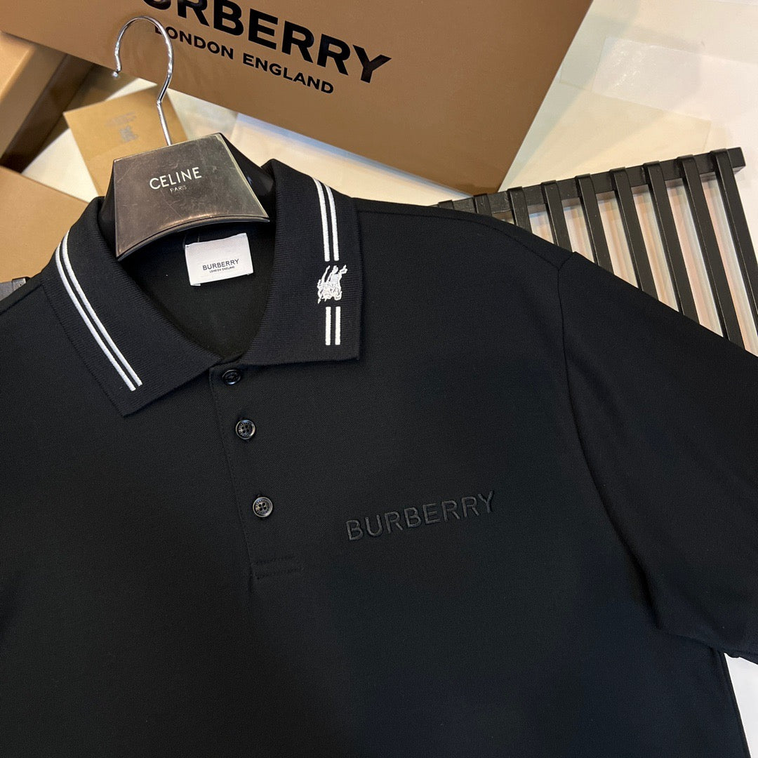 Black and White Polo - FashionHype.xyz