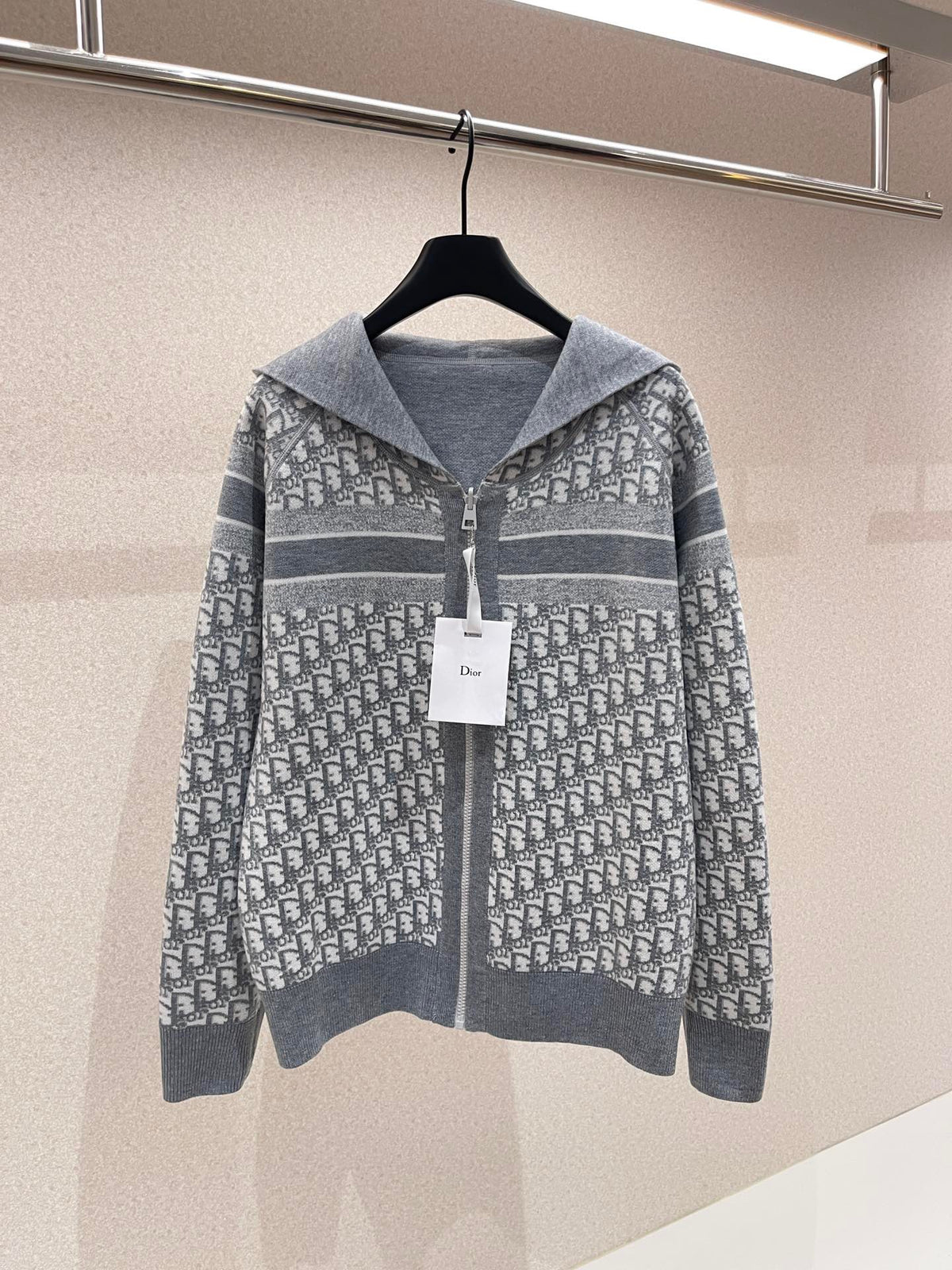 Dark blue and Grey Jacket - FashionHype.xyz