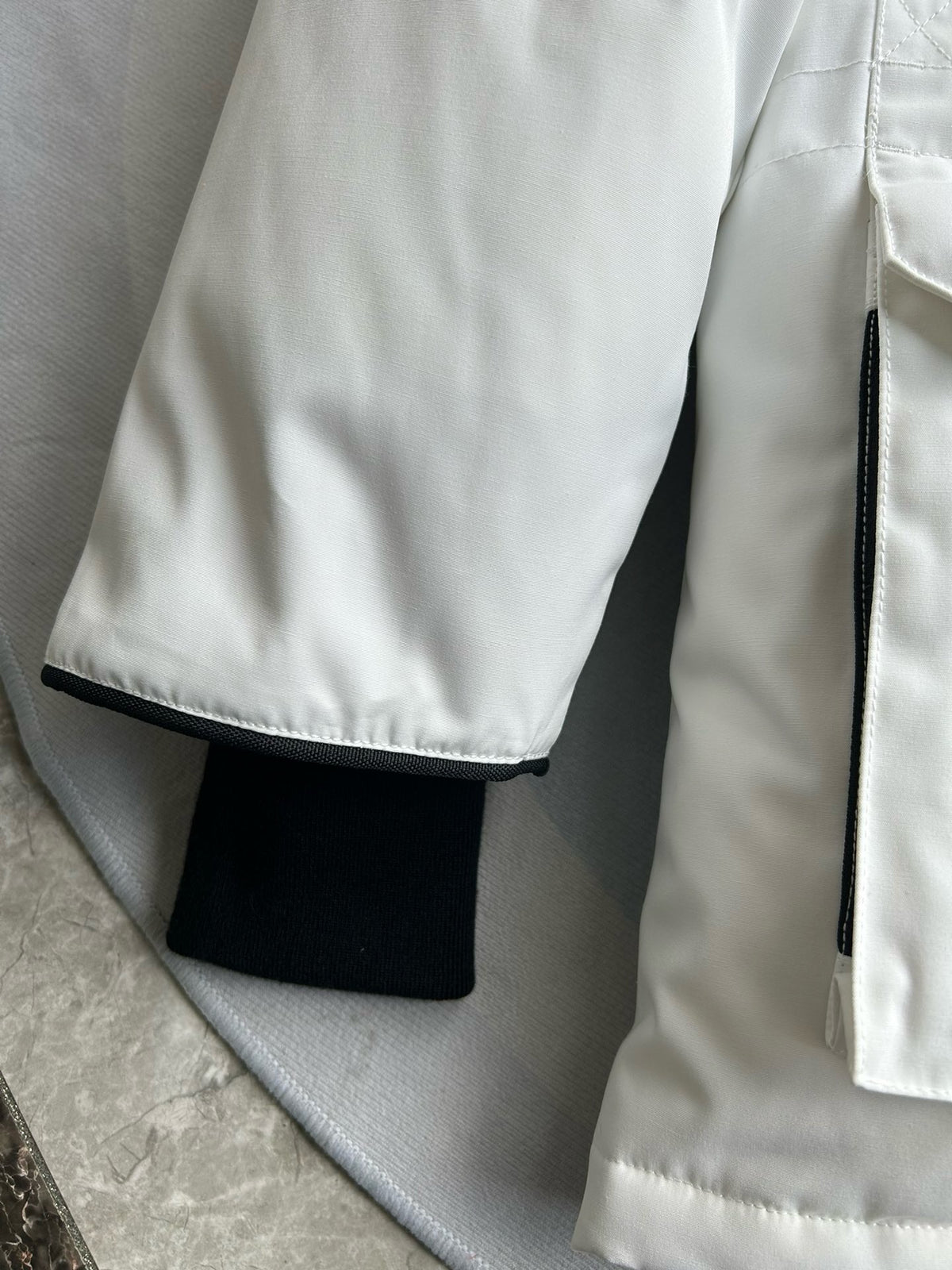 White, Grey, Red and Black Jacket - FashionHype.xyz