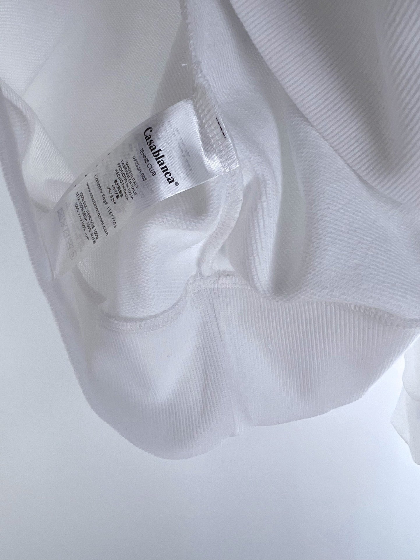 Sudadera blanca y gris