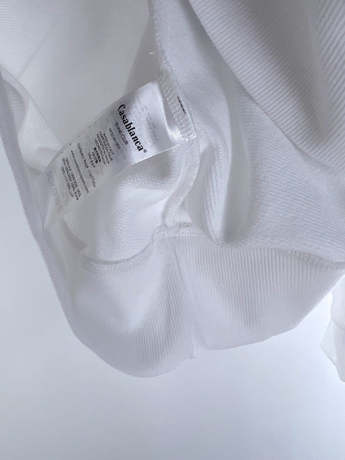 Sudadera blanca y gris