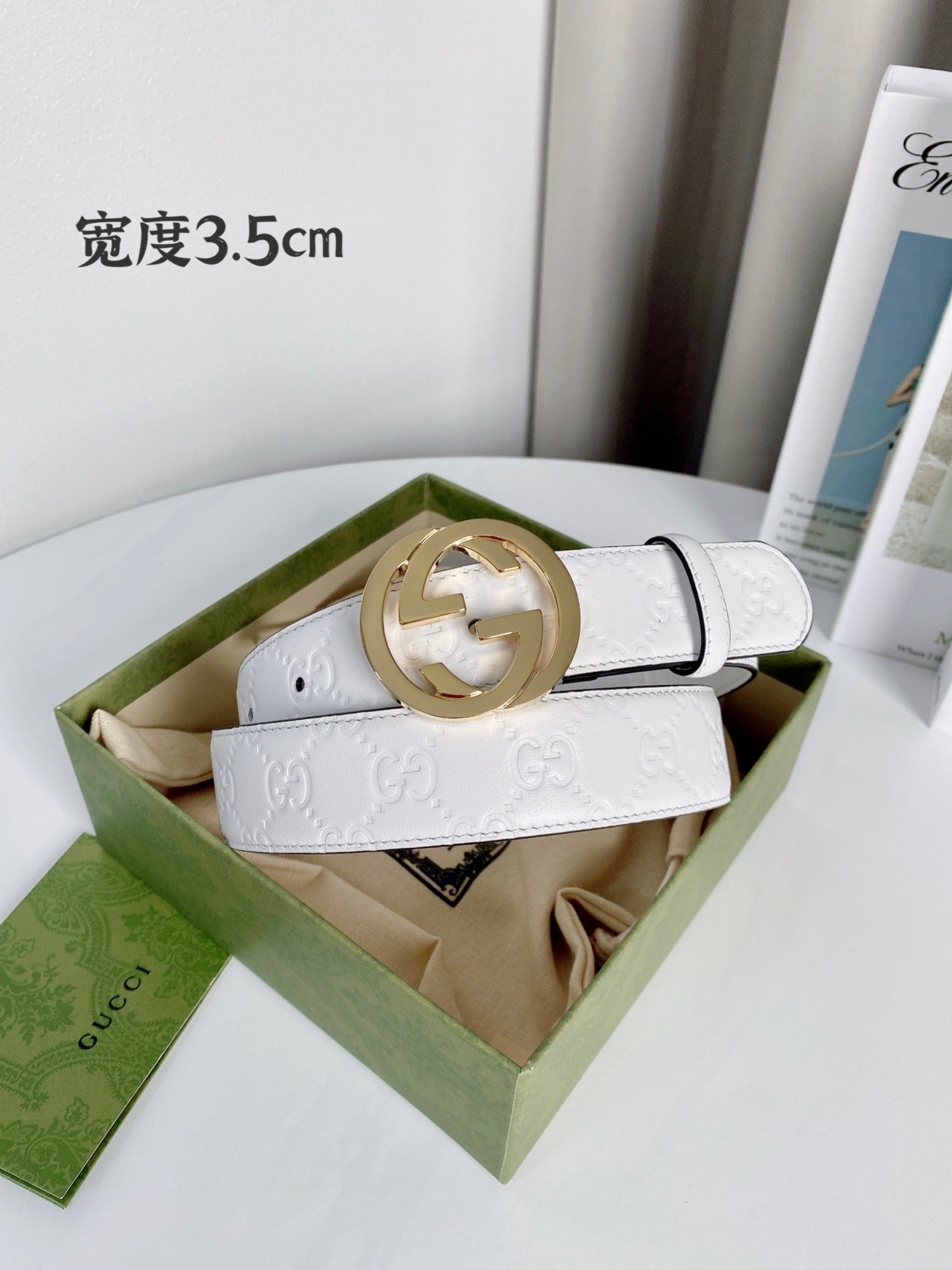 White and Golden Belts - FashionHype.xyz