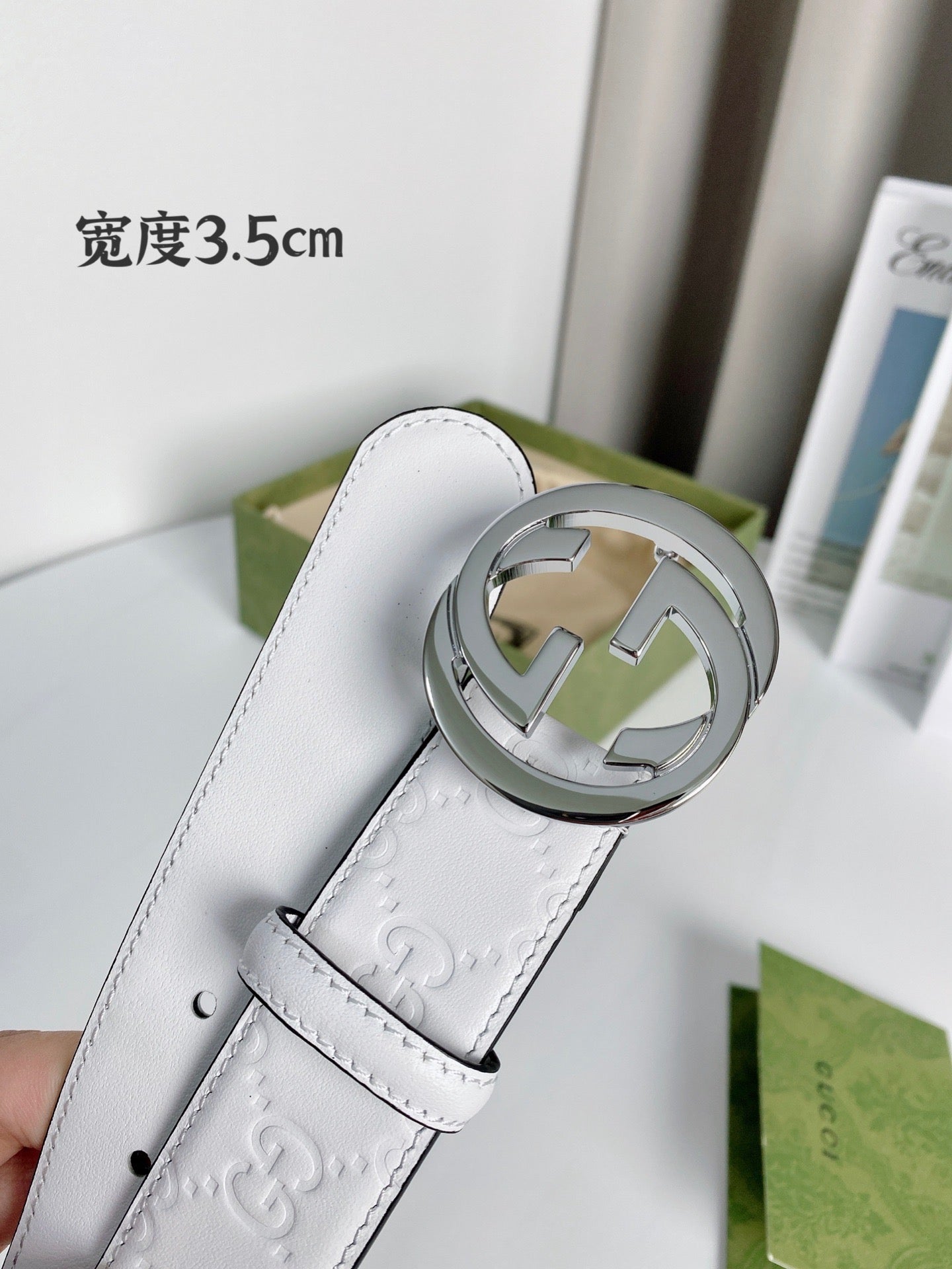 White and Golden Belts - FashionHype.xyz